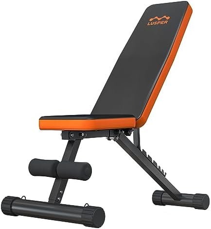 Lusper Weight Bench for Home Gym, Adjustable and Foldable Weight Bench, Multi-Purpose Workout Bench for Bench Press Sit up Incline Flat Decline 22 41K0dK34aL. AC