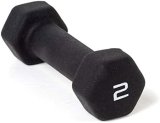 CAP Barbell Black Neoprene Coated Dumbbell Weights | Single