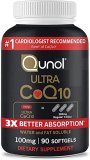 Qunol Ultra CoQ10 100mg Softgels- 3x Better Absorption, Antioxidant for Heart Health & Energy Production, Coenzyme Q10 Vitamins and Supplements, 3 Month Supply, 90 Count